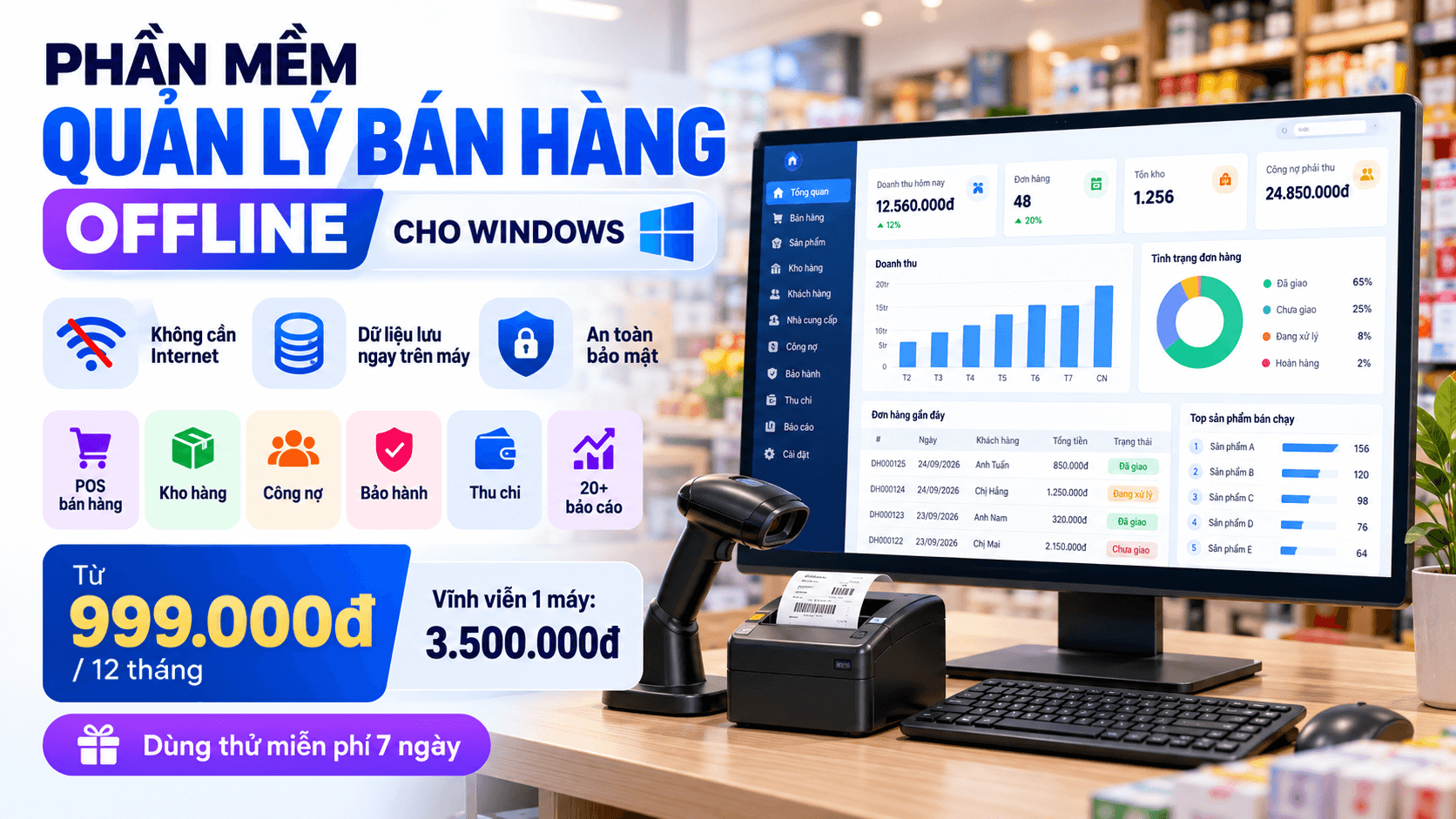 Phần Mềm Quản Lý Bán Hàng Offline Cho Windows