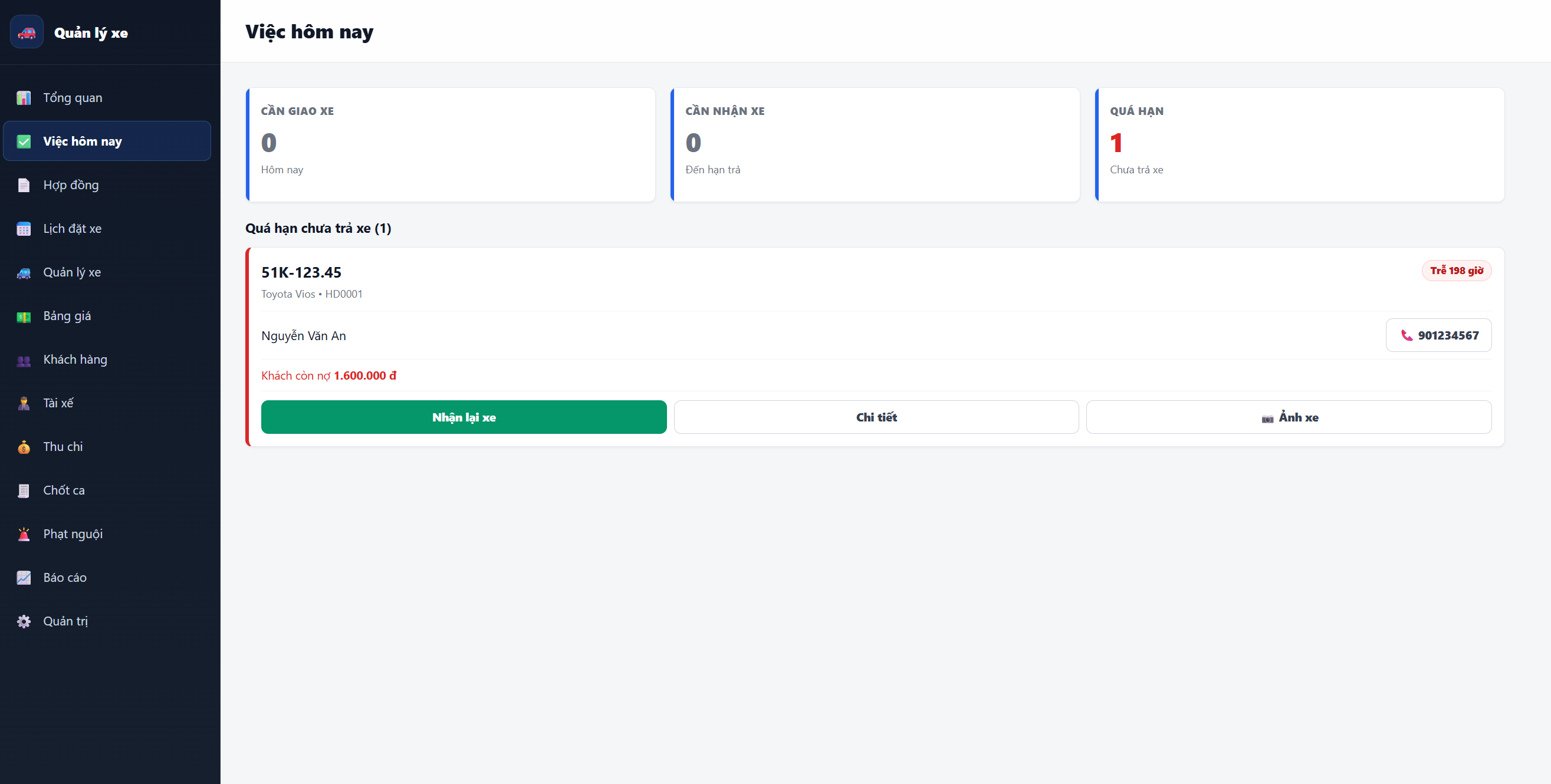 Phần Mềm Quản Lý Cho Thuê Xe google sheet - ảnh 2