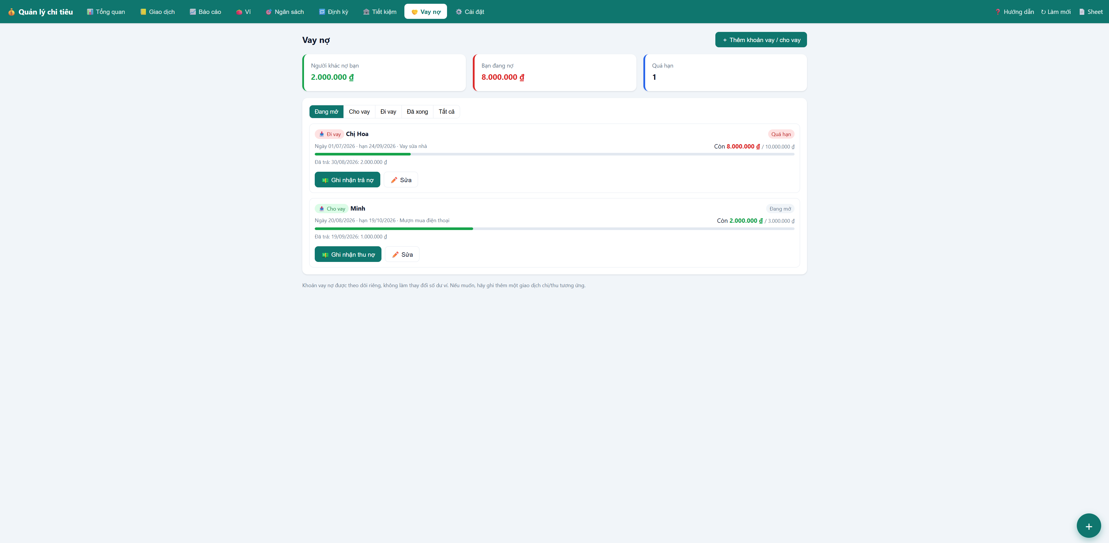 Phần Mềm Quản Lý Chi Tiêu Cá Nhân & Gia Đình google sheet - ảnh 9