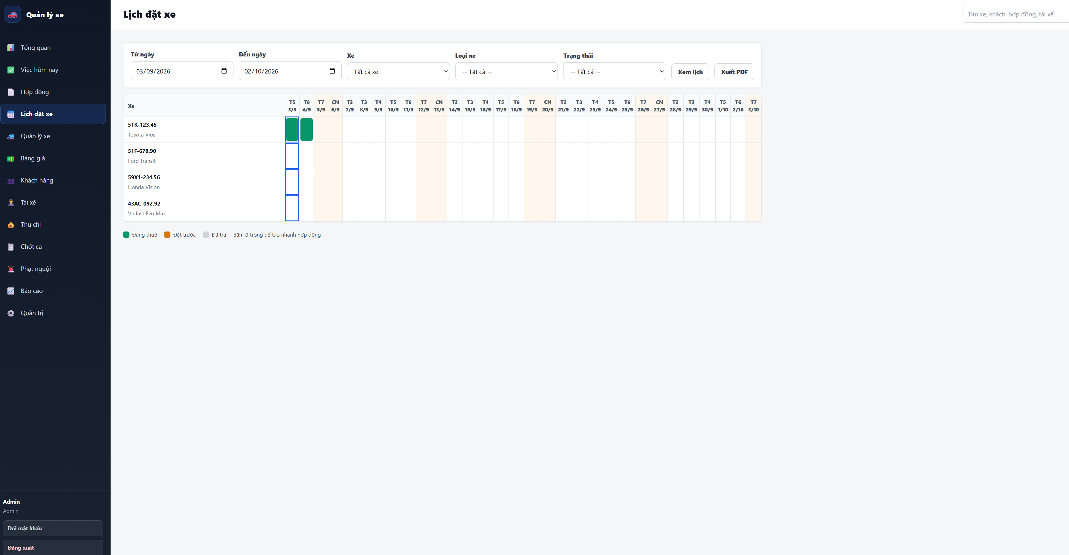 Phần Mềm Quản Lý Cho Thuê Xe google sheet - ảnh 4