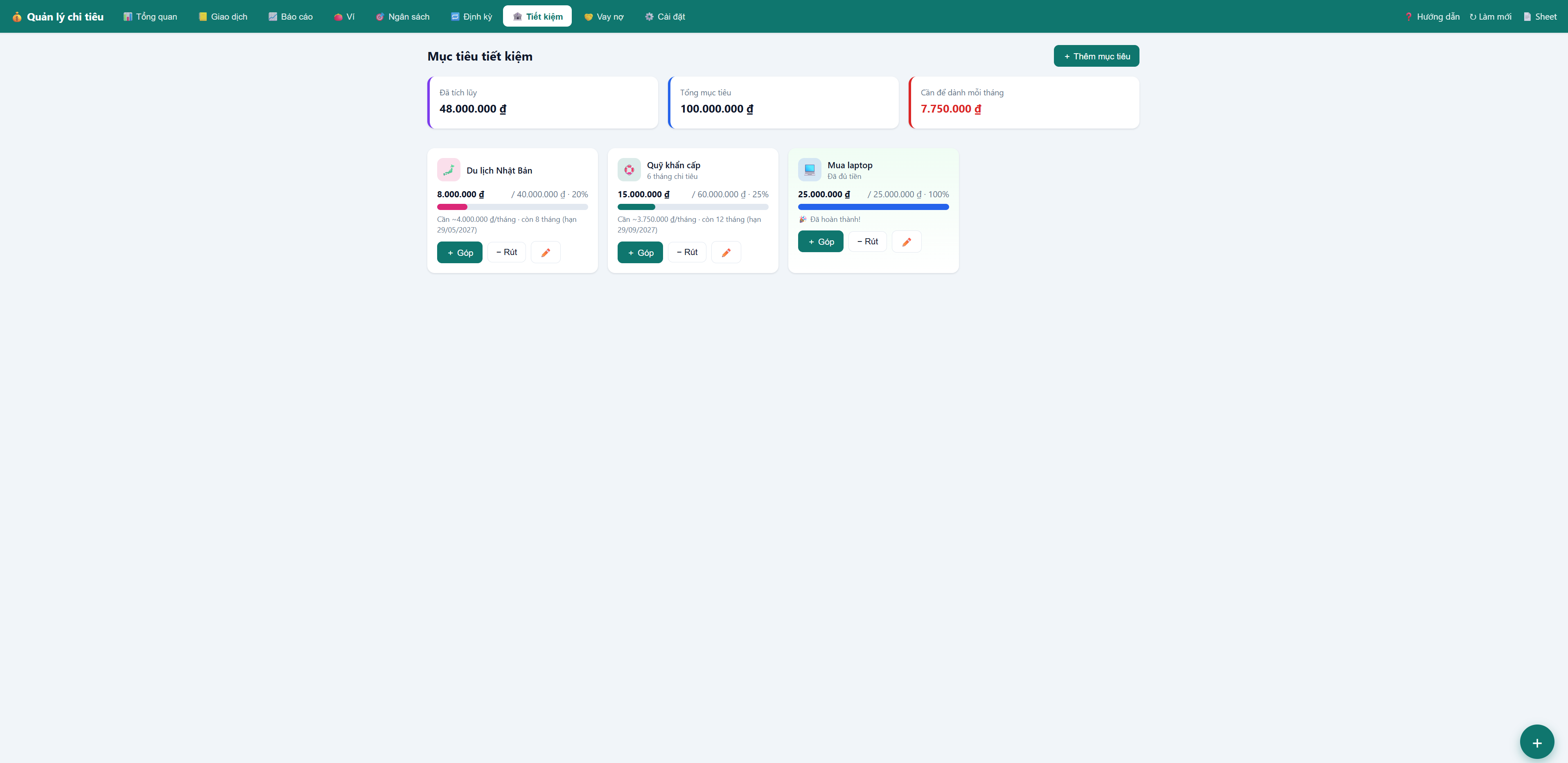 Phần Mềm Quản Lý Chi Tiêu Cá Nhân & Gia Đình google sheet - ảnh 8