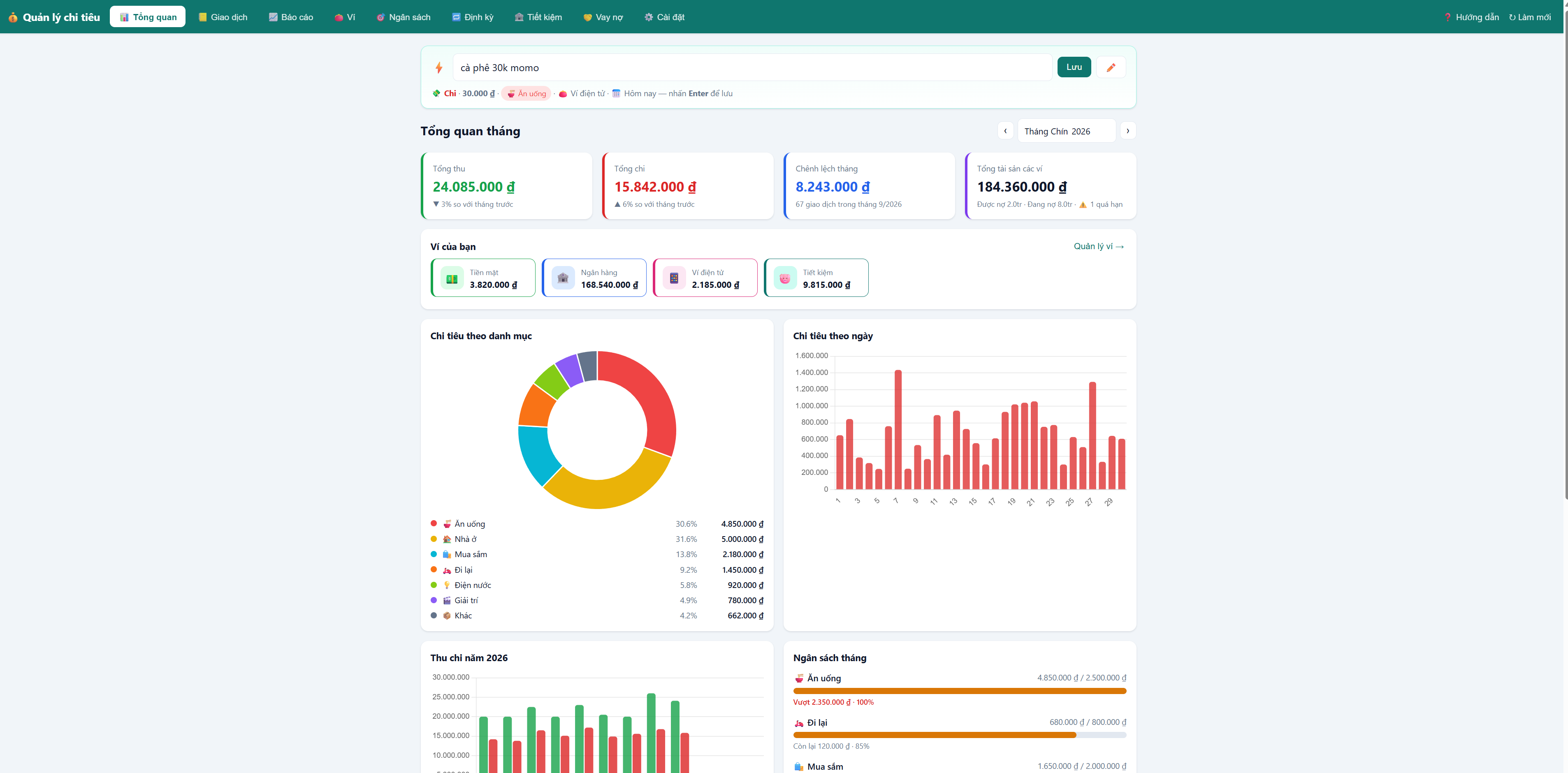 Phần Mềm Quản Lý Chi Tiêu Cá Nhân & Gia Đình google sheet - ảnh 2