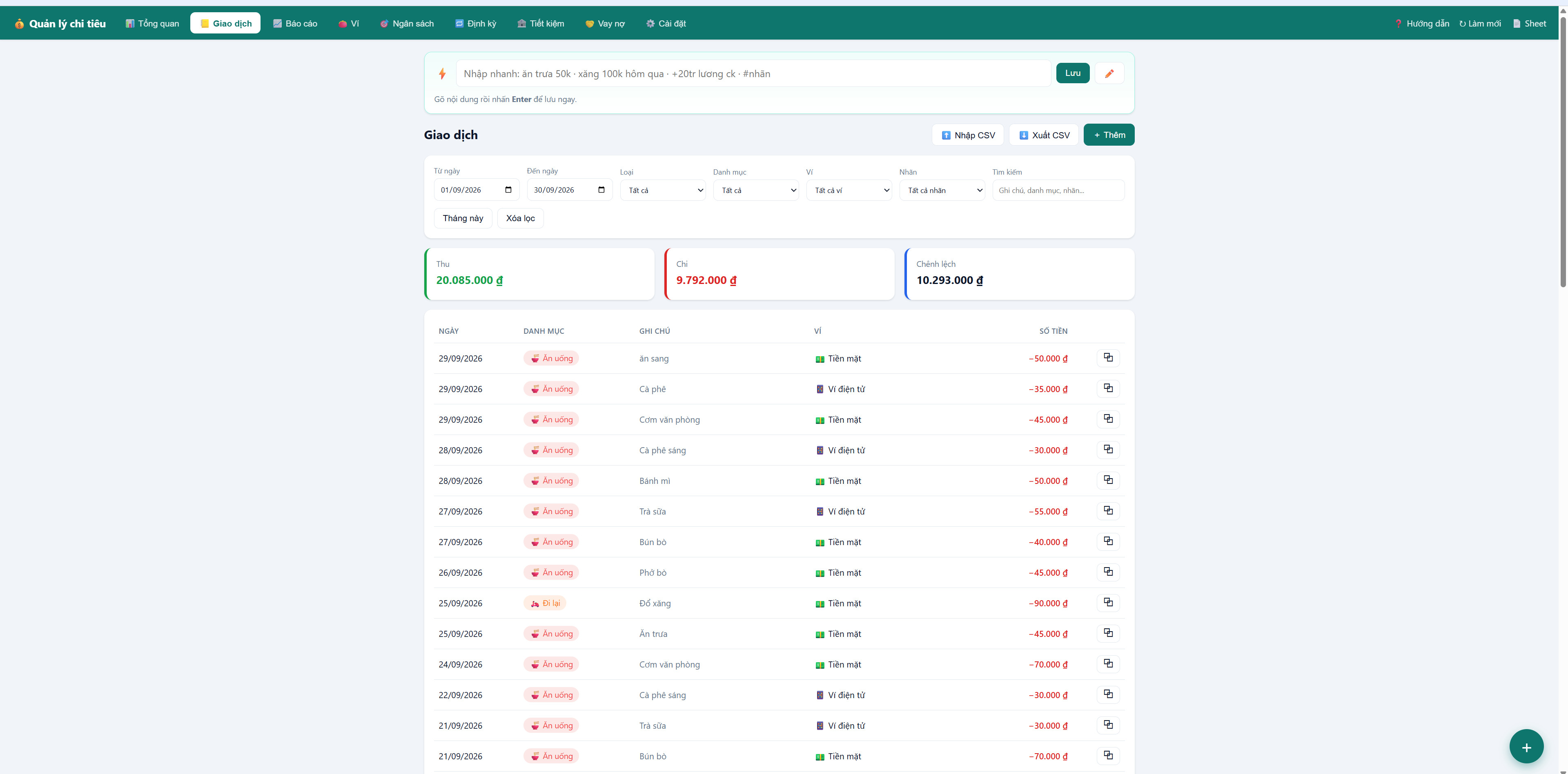 Phần Mềm Quản Lý Chi Tiêu Cá Nhân & Gia Đình google sheet - ảnh 3