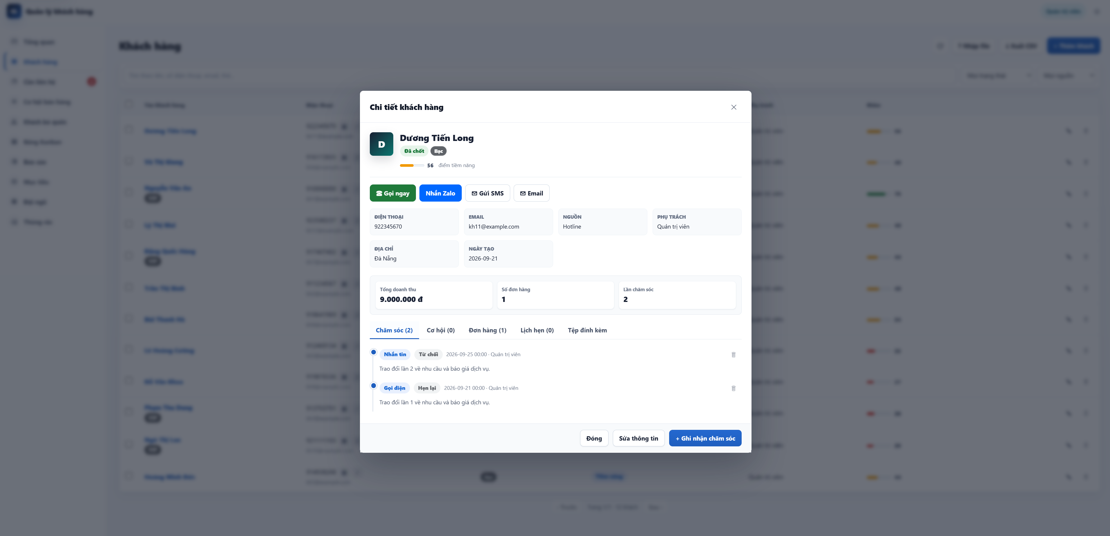 CRM Mini - Quản Lý Khách Hàng - ảnh 2