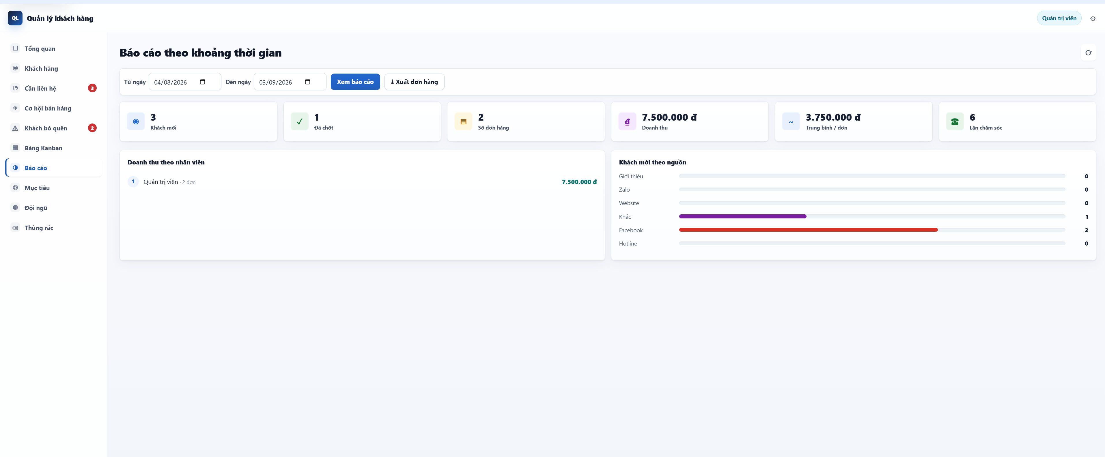 CRM Mini - Quản Lý Khách Hàng - ảnh 8